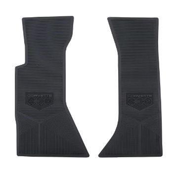 Show details for 1984-1996 Corvette C4 Next Generation Custom Vintage Rubber Floor Mats Package Picture of 1984-1996 Corvette C4 Next Generation Custom Vintage Rubber Floor Mats Package