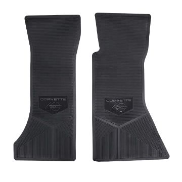 Show details for 1984-1996 Corvette C4 Next Generation Custom Vintage Rubber Floor Mats Package Picture of 1984-1996 Corvette C4 Next Generation Custom Vintage Rubber Floor Mats Package