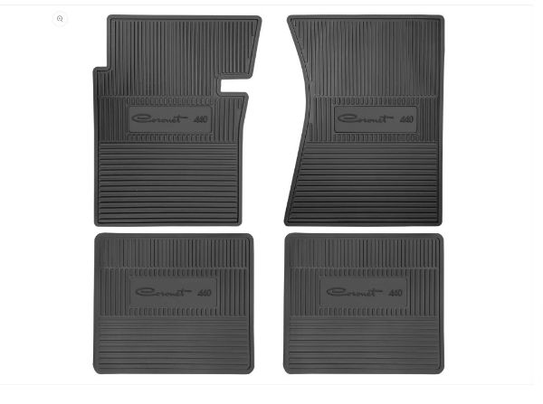 Picture of 1965 Dodge Coronet 440 B-Body Next Generation Custom Vintage Rubber Floor Mats Package