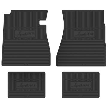 Show details for 1965-1970 Chevrolet Impala Next Generation Custom Vintage Rubber Floor Mats Package Picture of 1965-1970 Chevrolet Impala Next Generation Custom Vintage Rubber Floor Mats Package