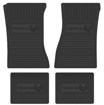 Show details for 1973-1974 Pontiac Trans Am Next Generation Custom Vintage Rubber Floor Mats Package Picture of 1973-1974 Pontiac Trans Am Next Generation Custom Vintage Rubber Floor Mats Package