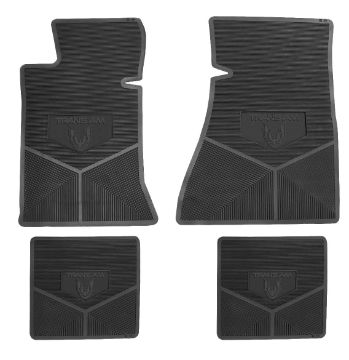 Show details for 1982-1984 Pontiac Trans Am Next Generation Custom Vintage Rubber Floor Mats Package Picture of 1982-1984 Pontiac Trans Am Next Generation Custom Vintage Rubber Floor Mats Package