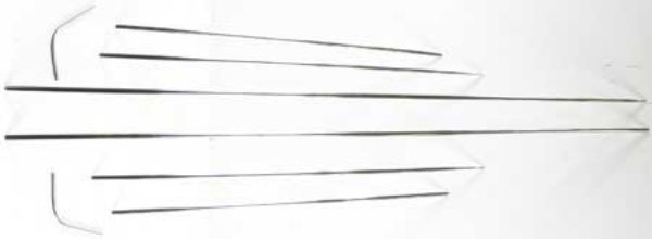 Picture of 1966 Impala Exterior Side Molding Set with Mounting Clips