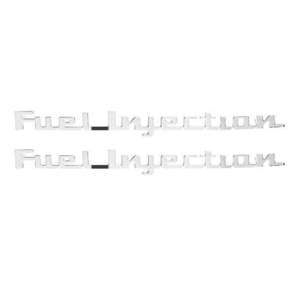 Picture of 1957 Full-Size Chevrolet and Corvette Front Fender Emblem, “Fuel Injection” Pair