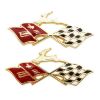 Picture of 1960 Impala Rear Quarter Gold X-Flag with Impala, Sold as a Pair