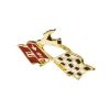 Picture of 1960 Impala Rear Quarter Gold X-Flag with Impala, Sold as a Pair