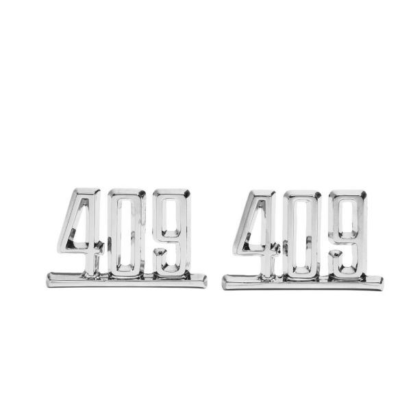 Picture of 1964 Full-Size Chevrolet Front Fender "409" Emblem, Sold as a Pair