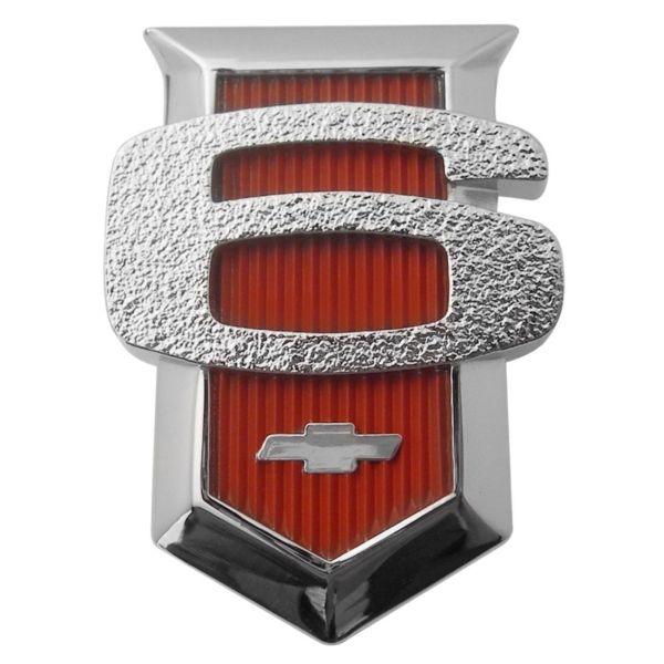 Picture of 1963 Chevy II and Nova 6-Cylinder Red Front Fender Shield, Sold as a Pair