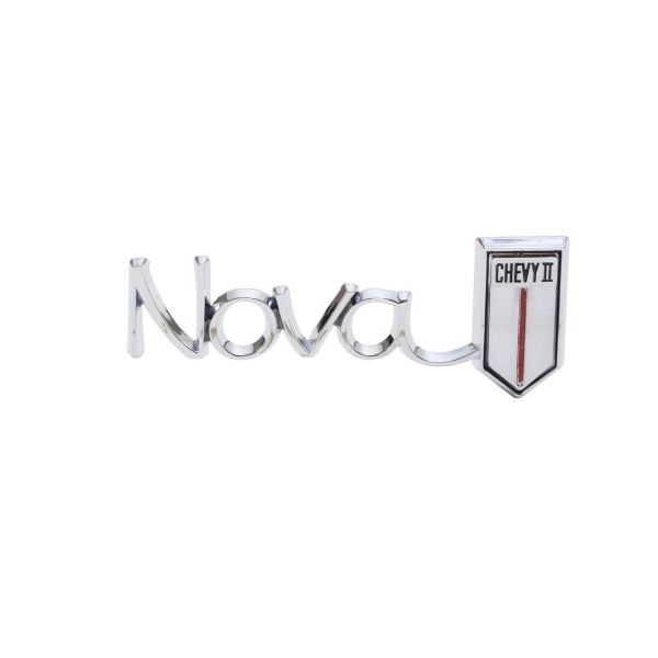 Picture of 1966 Chevrolet II and Nova Glove Box Door Emblem, “Nova/Chevy II”, Sold as Each