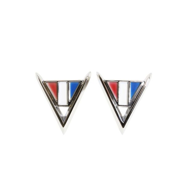 Picture of 1964 Full-Size Chevrolet, El Camino, and Chevelle Front Fender "V" Emblem Pair