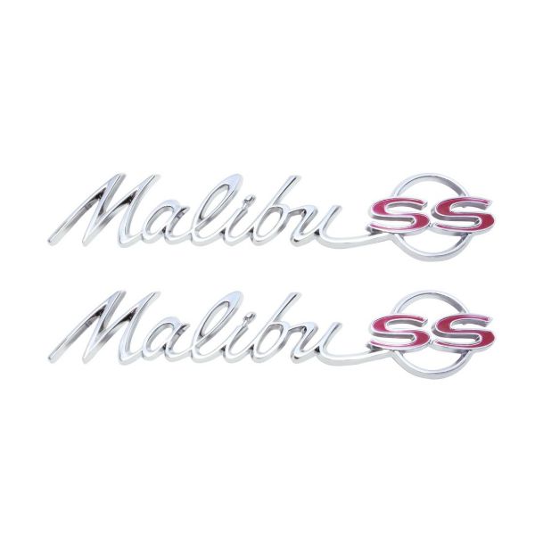 Picture of 1964 Chevelle “Malibu SS” Rear Quarter Emblem, Sold as a Pair