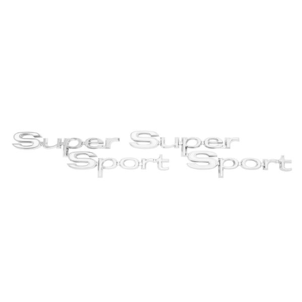 Picture of 1967 Chevelle Rear Quarter Emblem, “Super Sport”, Sold as a Pair