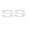 Picture of 1969 Full-Size Chevrolet Front Fender Emblem, “SS”, White, Sold as a Pair