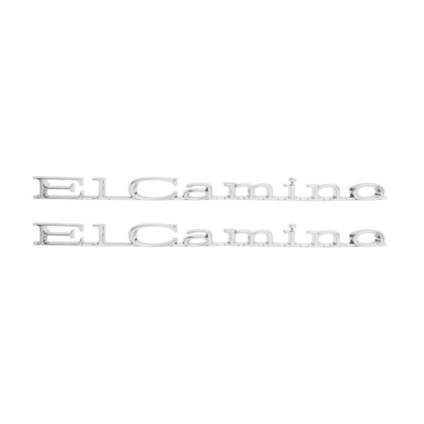 Picture of 1967 El Camino Rear Quarter Emblem, “El Camino”, Sold as a Pair