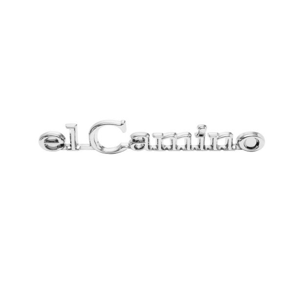 Picture of 1968-1969 El Camino Front Header Panel Emblem, “El Camino”, Sold as Each