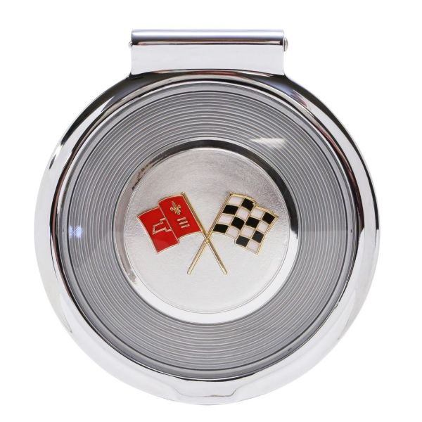 Picture of 1964 Corvette Gas Lid Assembly, White Upper Left Corner, Sold as Each