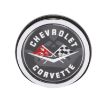 Picture of 1962 Corvette Rear Emblem Assembly, Trimmed in Silver, Sold as Each