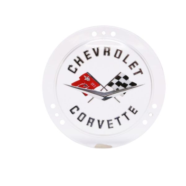 Picture of 1958-1960 Corvette Front and 1958-1962 Rear Emblem, Service Silver, Sold as Each
