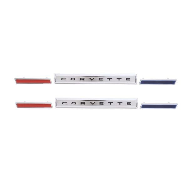 Picture of 1961 Front Fender Emblem Kit, “Corvette”, 6 Pieces