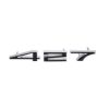 Picture of 1967-1969 Corvette Hood Number Set, “427”, Black