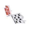 Picture of 1967 Corvette Front X-Flag Emblem, Orange Red, Sold as Each