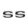 Picture of 1969-1972 Camaro Front Fender Emblem, “SS”, Black, Sold as a Pair