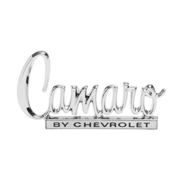 Picture of 1970 Camaro Trunk Emblem, “Camaro By Chevrolet”, Sold as Each