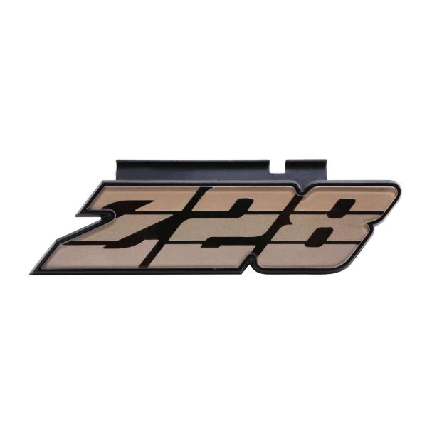 Picture of 1980-1981 Camaro Grille Emblem, “Z-28”, Gold, Sold as Each