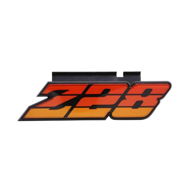 Picture of 1980-1981 Camaro Grille Emblem, “Z-28”, Orange, Sold as Each