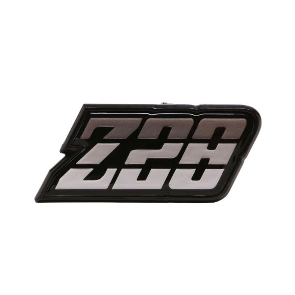 Picture of 1980-1981 Camaro Fuel Door Emblem, “Z-28”, Silver, Sold as Each