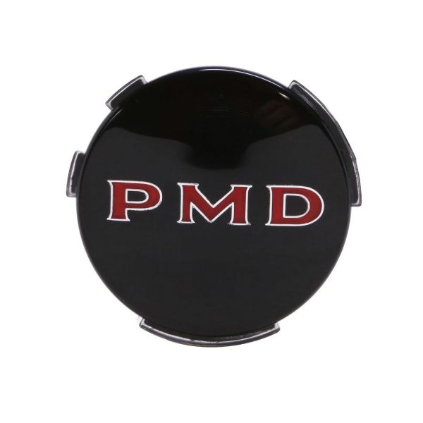 Picture of Pontiac Wheel Cover 2-7/16” Diameter W/Black Background "PMD" Emblem, Each