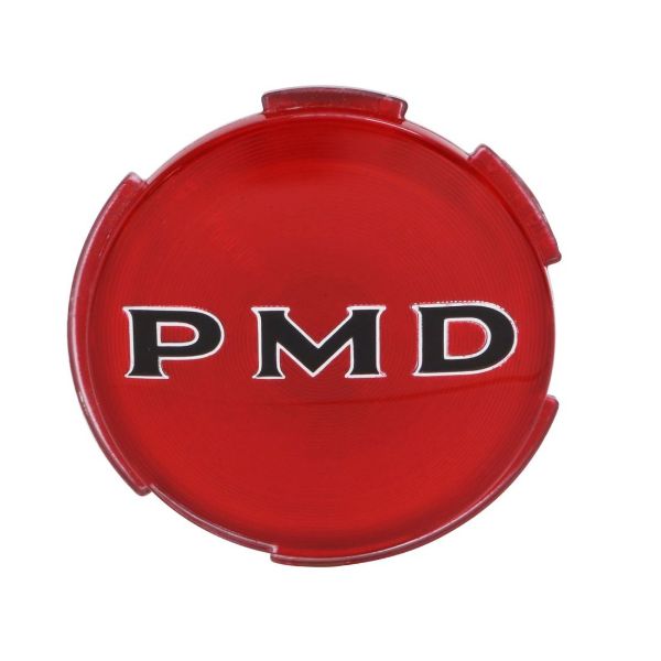 Picture of Pontiac Wheel Cover 2-3/4” Diameter W/Red Background "PMD" Emblem, Each