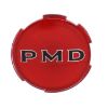 Picture of Pontiac Wheel Cover 2-3/4” Diameter W/Red Background "PMD" Emblem, Each