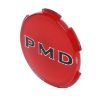 Picture of Pontiac Wheel Cover 2-3/4” Diameter W/Red Background "PMD" Emblem, Each