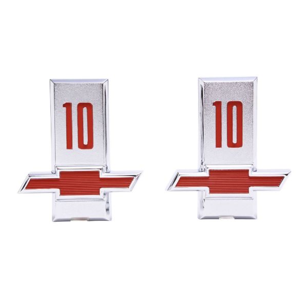 Picture of 1963 Chevrolet and GMC Truck Front Fender Emblem, “10”, Sold as a Pair