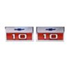 Picture of 1966 Chevrolet and GMC Truck Front Fender Emblem, “10”, Sold as a Pair