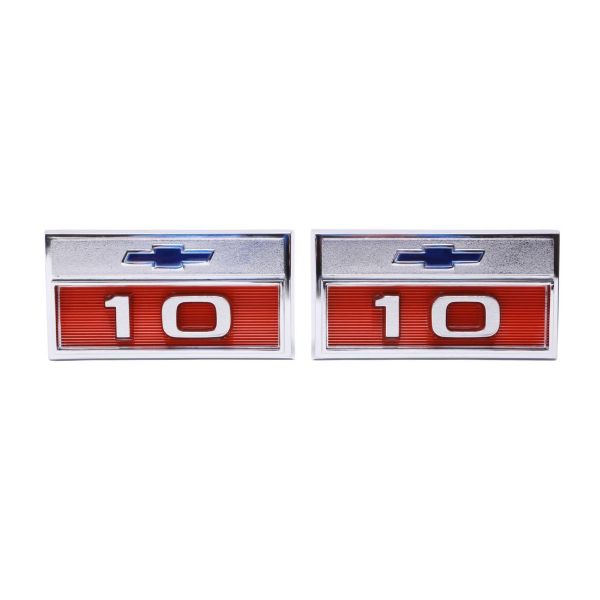 Picture of 1966 Chevrolet and GMC Truck Front Fender Emblem, “10”, Sold as a Pair