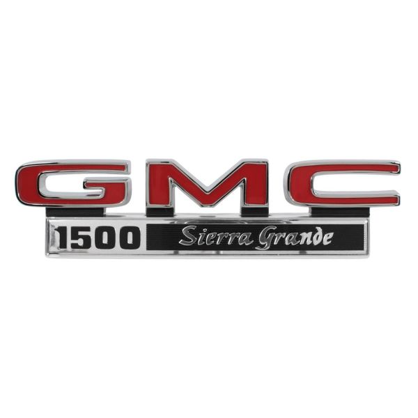 Picture of 1971-1972 GMC Truck Front Fender Emblem, “GMC 1500 Sierra Grande” Pair