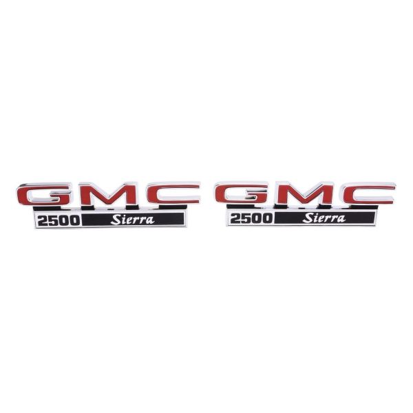 Picture of 1971-1972 GMC Truck Truck Front Fender Emblem, “GMC 2500 Sierra”, Sold as a Pair