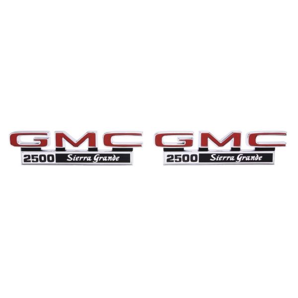 Picture of 1971-1972 GMC Truck Front Fender Emblem, “GMC 2500 Sierra Grande" Pair