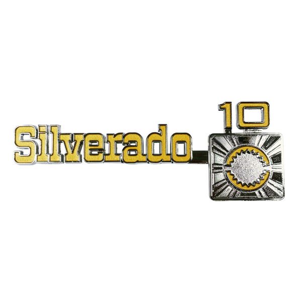 Picture of 1975-1980 Chevrolet Silverado C10 Fender Emblems, Sold as a Pair