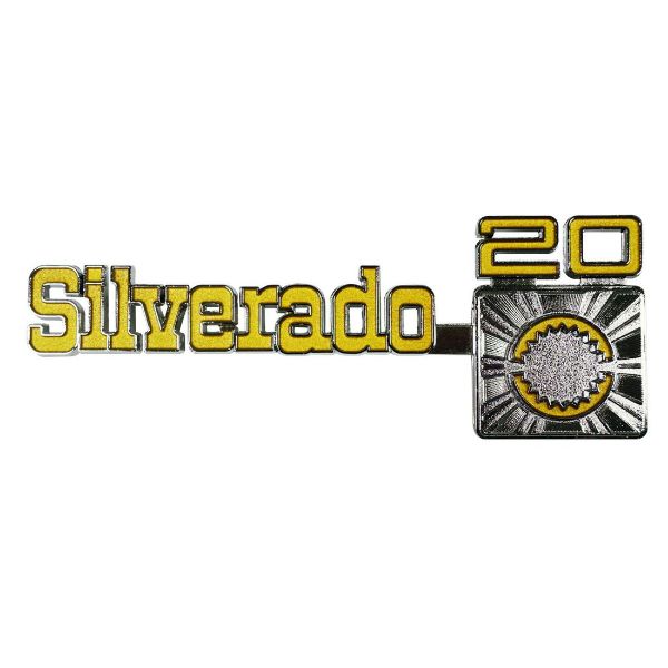 Picture of 1975-1980 Chevrolet Silverado C20 Fender Emblems, Sold as a Pair