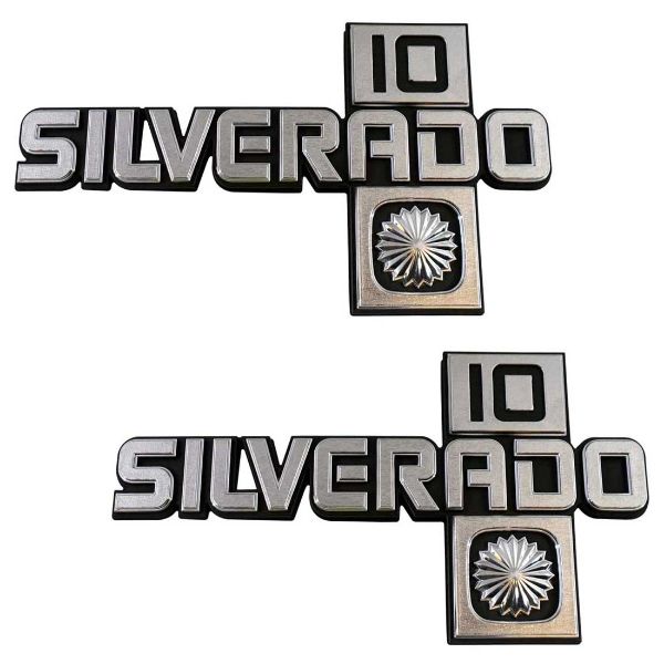 Picture of 1981-87 Chevrolet Truck Silverado 10 Fender Emblem Set