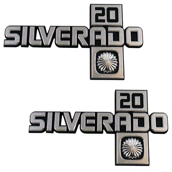 Picture of 1981-88 Chevrolet Truck Silverado 20 Fender Emblem Set