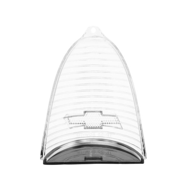 Picture of 1955 Full-Size Chevrolet Clear Tail Light Lens with Chrome Bowtie Pair