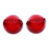 Picture of 1956 Full-Size Chevrolet Red Tail Light Lens with Bowtie, Sold as a Pair