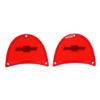 Picture of 1957 Full-Size Chevrolet Red Tail Light Lens with Bowtie, Sold as a Pair