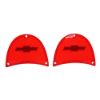 Picture of 1957 Full-Size Chevrolet Red Tail Light Lens with Bowtie, Sold as a Pair