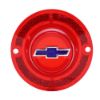 Picture of 1962 Full-Size Chevrolet Red Tail Light Lens with Blue Bowtie Trim Included Each