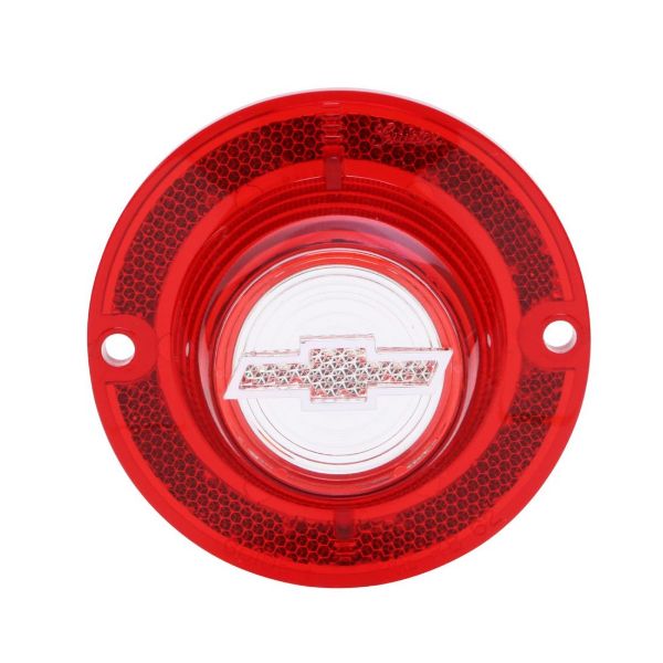 Picture of 1962 Full-Size Chevrolet Red Back Up Light Lens with Clear Bowtie, Without Trim